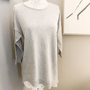 Asymmetrical Sweater Dress Grey